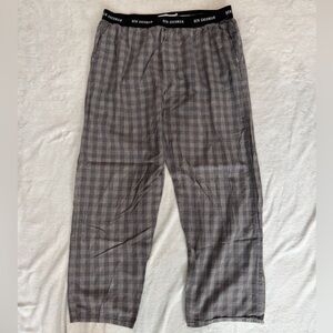 Ben Sherman Black and Gray Plaid Pajama Pants